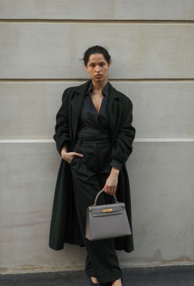 Hermès Gris Asphalte Epsom Kelly Sellier 28 - 1