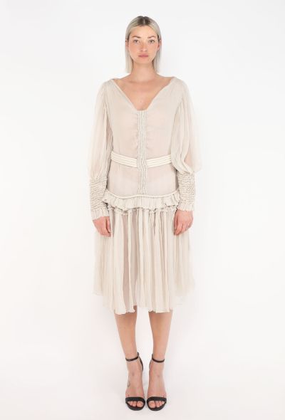 Givenchy McQueen Ruffled Chiffon Dress, 2001 - 1