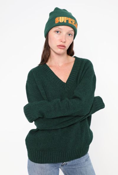 Supreme 2024 Stencil Beanie Green - 2 Supreme 2024 Stencil Beanie Green - 2