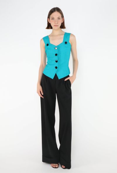 Saint Laurent '90s Linen Bustier Top - 2 Saint Laurent '90s Linen Bustier Top - 2