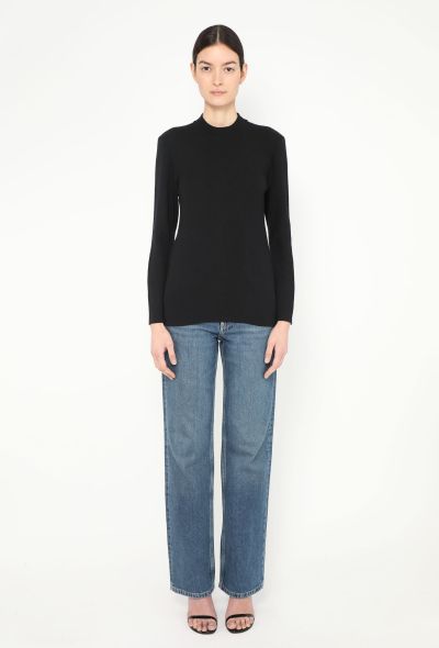 Saint Laurent Vintage Mock-Neck Sweater - 2 Saint Laurent Vintage Mock-Neck Sweater - 2