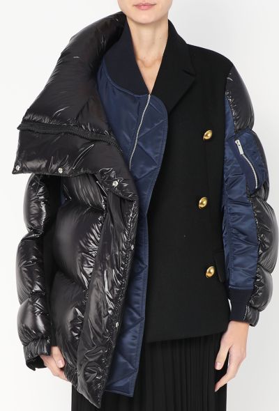 Sacai F/W 2018 Hybrid Bomber Jacket - 1 Sacai F/W 2018 Hybrid Bomber Jacket - 1