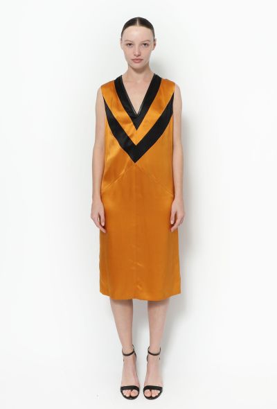 Prada F/W 2014 Silk Chevron Dress - 1