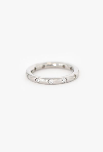 Tiffany & Co Platinum & Diamond Band Ring by Elsa Peretti - 2 Tiffany & Co Platinum & Diamond Band Ring by Elsa Peretti - 2