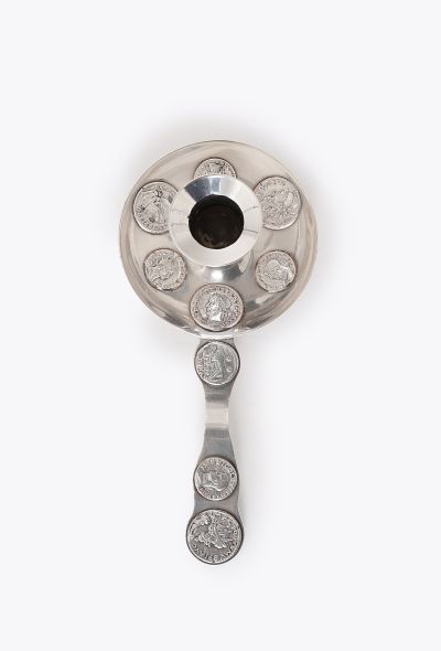 Dior 1960s Silver Roman Coin Candleholder - 2 Dior 1960s Silver Roman Coin Candleholder - 2