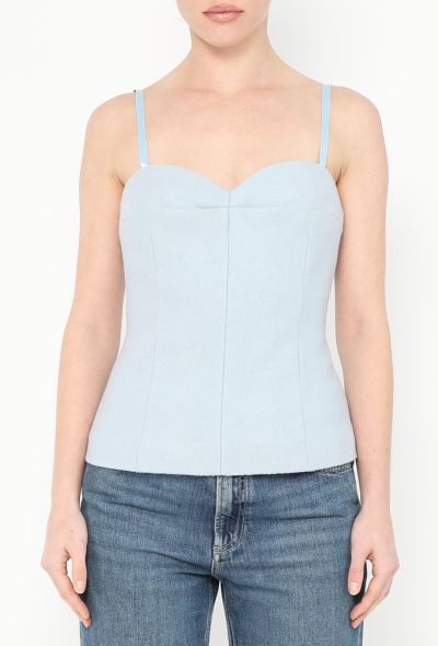 Miu Miu Early 2000s Felted Bustier Top - 1 Miu Miu Early 2000s Felted Bustier Top - 1