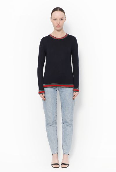 Gucci Striped Trim Sweater - 2