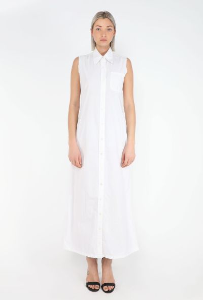 Maison Margiela Early '90s Frayed Cotton Maxi Dress - 1