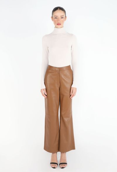Jil Sander 2025 Lambskin Bootcut Pants - 1
