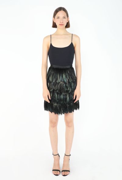 Ombré Tiered Feather Skirt - 2