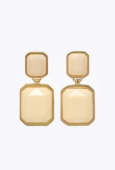 Saint Laurent S/S 2022 Gem Clip-On Earrings - 1