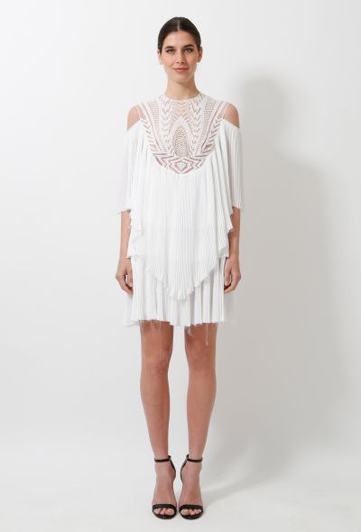                             S/S 2010 Pleated Lace Dress - 1