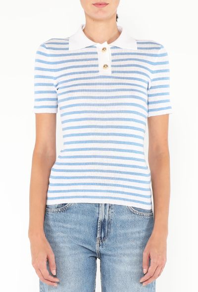 Dior 2022 Striped Knit Polo - 1 Dior 2022 Striped Knit Polo - 1