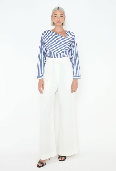 Céline Resort 2016 Striped Cowl-Neck Top - 1