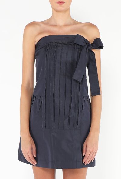 Prada 2007 Nylon Bow Bustier Dress - 2 Prada 2007 Nylon Bow Bustier Dress - 2