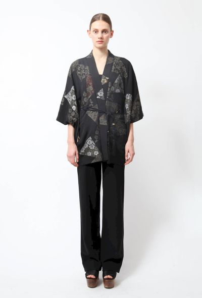                                         Floral Embellished Kimono-1