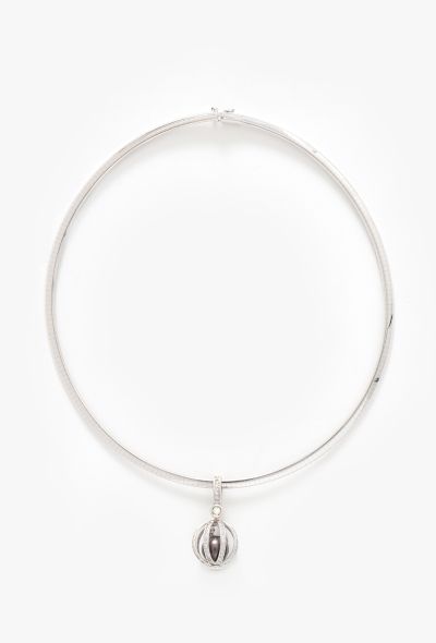 Vintage Fine Jewelry 18k White Gold & Tahitian Pearl Necklace - 1 Vintage Fine Jewelry 18k White Gold & Tahitian Pearl Necklace - 1