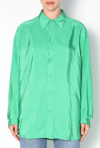 Bottega Veneta 2022 Parachute Silk Shirt - 1