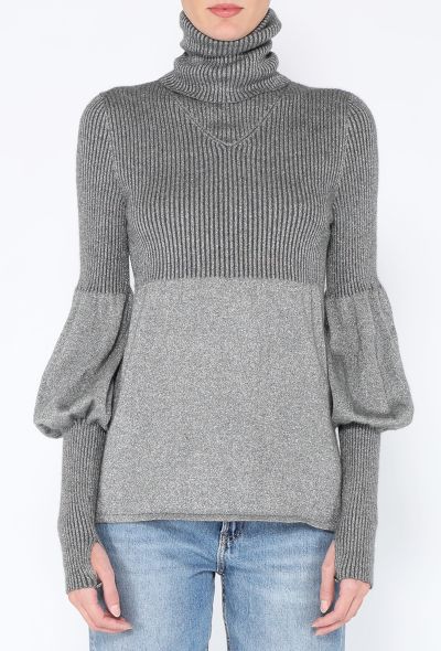 Chanel F/W 2005 Cashmere Lamé Turtleneck - 1