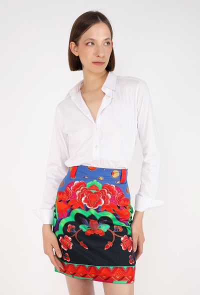 Gianni Versace Mandala Printed Mini Skirt, 1990 - 1