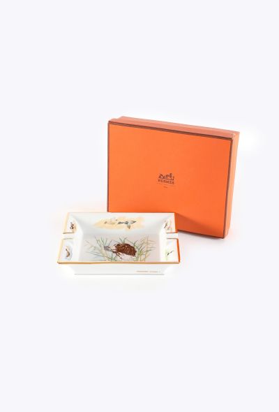 Hermès Porcelain Hunting Dog Ashtray, 1970s - 2