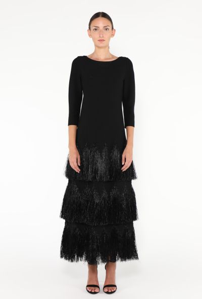 Alaïa S/S 2021 Tiered Raffia Gown - 1