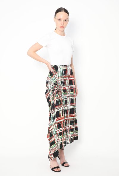 Marni Marni Asymmetrical Tartan Skirt - 2