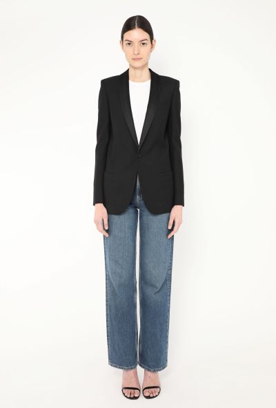 Saint Laurent Tailored Shawl Smoking Blazer - 2