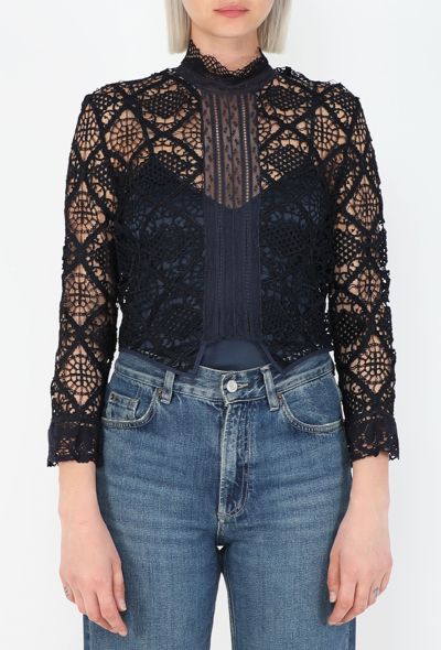 Chloé Broderie Lace Top, F/W 1999 - 1
