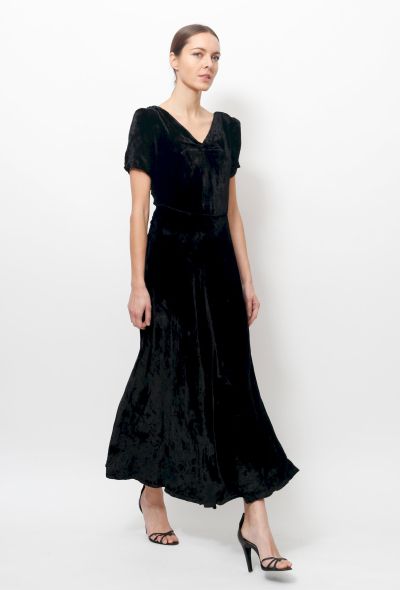                                         1940s Velvet Dress-1