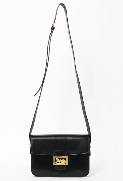                             Vintage Black Calèche Bag - 1