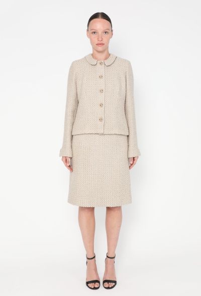 Chanel F/W 2002 Lamé Tweed Ensemble - 1