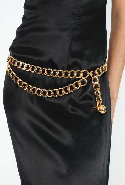 Chanel '90s Chainlink Ball Pendant Belt - 2