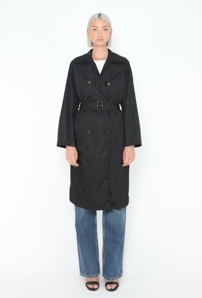 Prada '90s Nylon Belted Trench Coat - 1