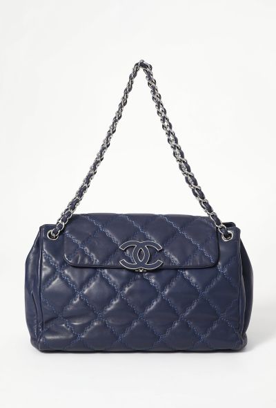 Chanel Double Stitch Hamptons Clutch with Chain - 1 Chanel Double Stitch Hamptons Clutch with Chain - 1