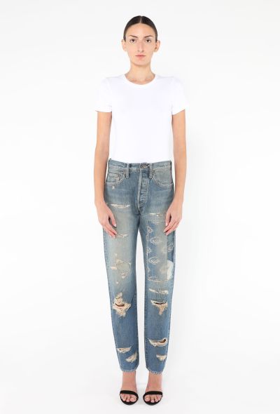Kapital Distressed Eye Jeans - 1
