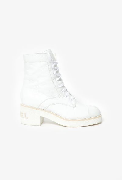                                         2021 Leather 'CC' Lace-Up Boots-1