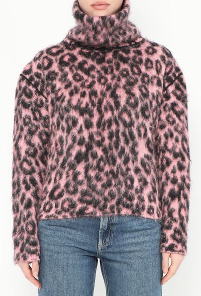 Céline Fall 2014 Leopard Mohair Sweater - 1