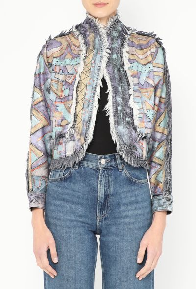 Louis Vuitton Resort 2019 Frayed Denim Jacket - 1 Louis Vuitton Resort 2019 Frayed Denim Jacket - 1