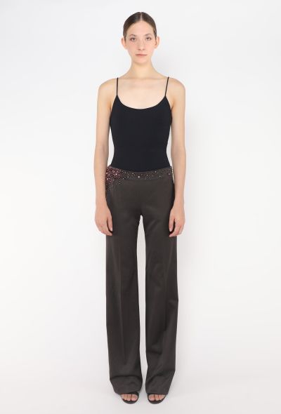 Chloé 2001 Beaded Low-Rise Trousers - 1