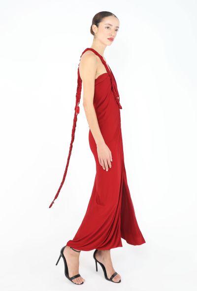 Jean Paul Gaultier 2002 Braided Trim Ruched Dress - 2