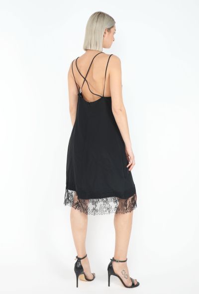 Saint Laurent '90s Chantilly Trim Slip Dress - 2