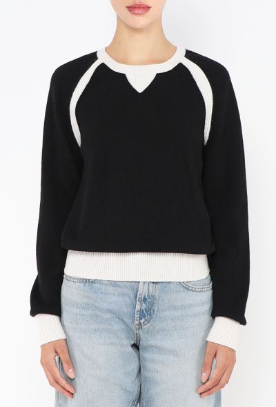 Chanel 2020 Bicolor Cashmere Sweater - 1