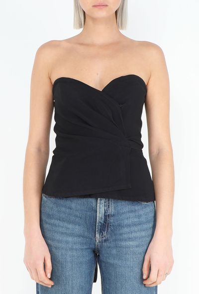 Saint Laurent Fall 1990 Wrap Bustier Top - 1