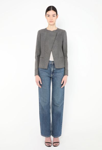 Chanel 2005 Quilted Iridescent Denim Jacket - 2 Chanel 2005 Quilted Iridescent Denim Jacket - 2
