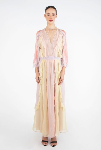 Valentino S/S 2015 Ruffled Chiffon Dress - 1