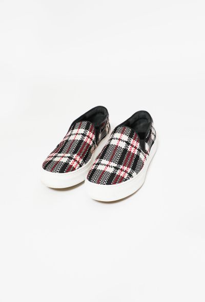                             Checkered Canvas Sneakers - 2