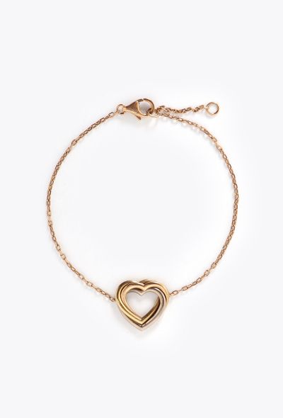 Cartier 18k Gold Trinity Heart Bracelet - 1
