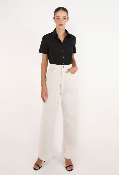 Phoebe Philo White Denim Drop Jeans - 2
