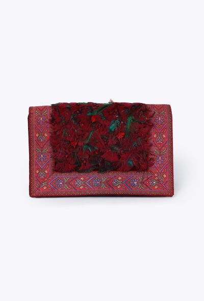Saint Laurent Rare 1976 ‘Ballets Russes’ Silk Velour Clutch - 1